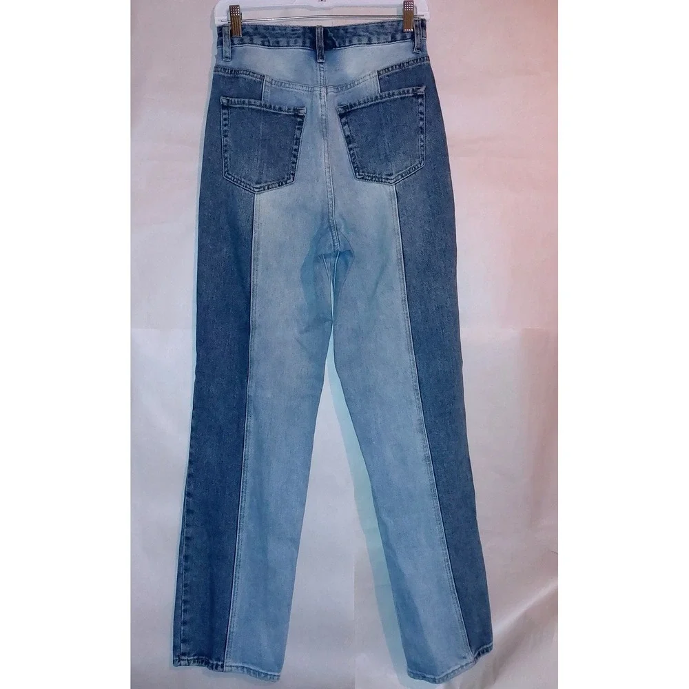 Pacsun Women's Eco Two-Tone '90s Baggy Boyfriend Jeans Sz 27 Light & Medium Wash - Picture 10 of 14